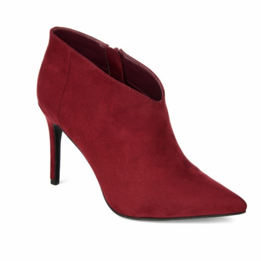NWT Journee Collection Red Demmi Ankle Booties